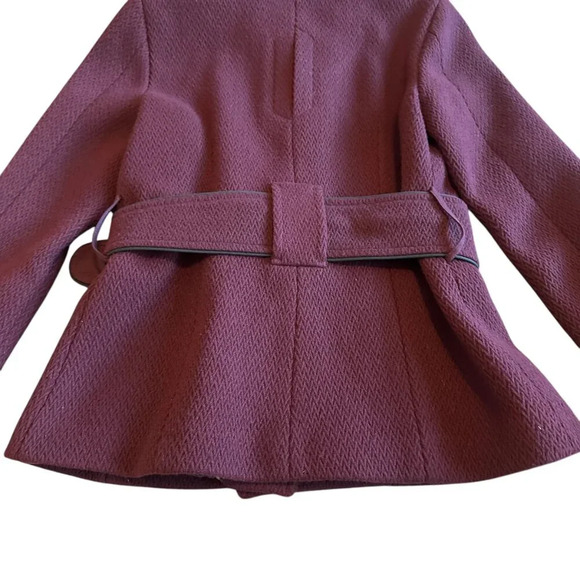 Soia & Kyo Double-Breasted Peacoat Jacket w/ Belt Button Up Size Medium Women's - Picture 8 of 13
